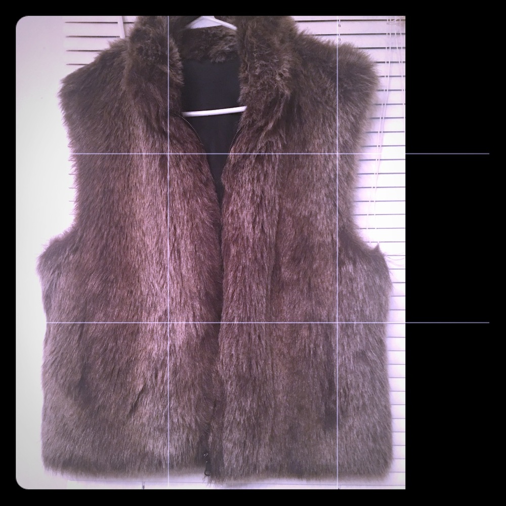 Faux fur vest